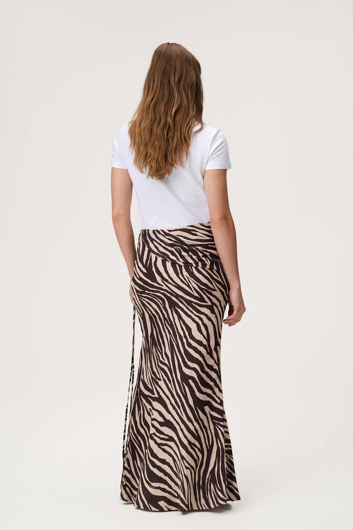 Elba Maxi Skirt Brown Zebra
