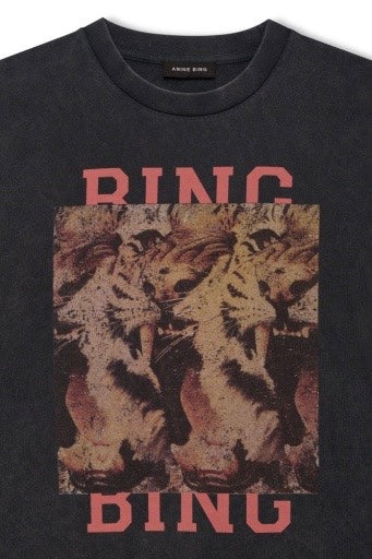 Cade Tee Tiger Bing Washed Black