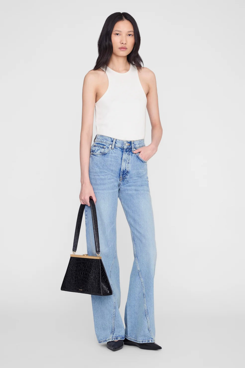 ANINE BING Cole Tank Cream - Dale