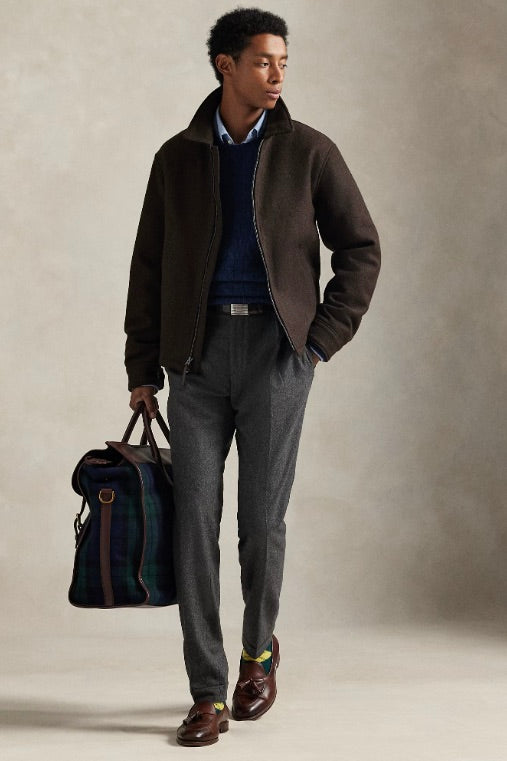 The Langdon Wool Jacket Circuit Brown