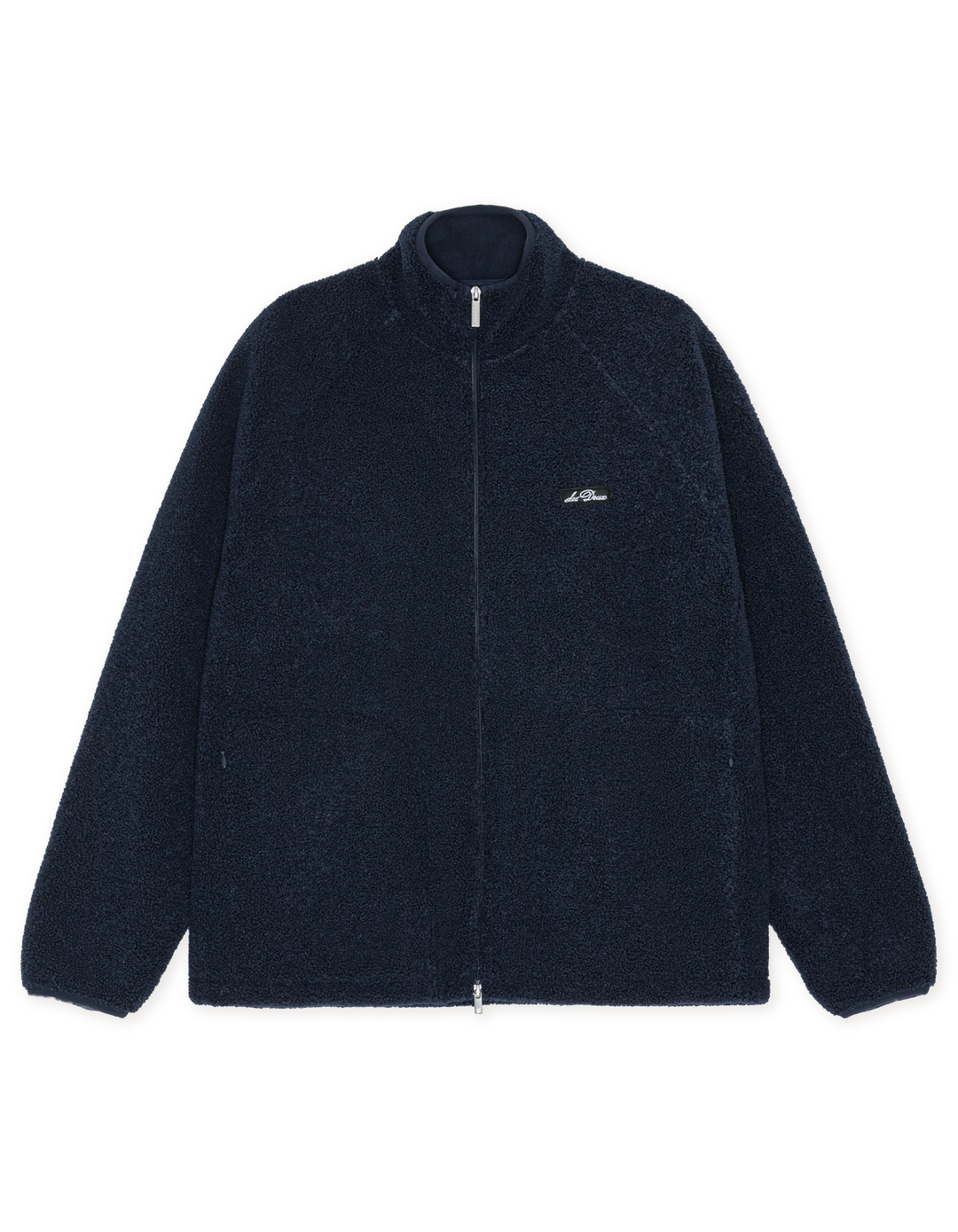 Patch Teddy Jacket Dark Navy