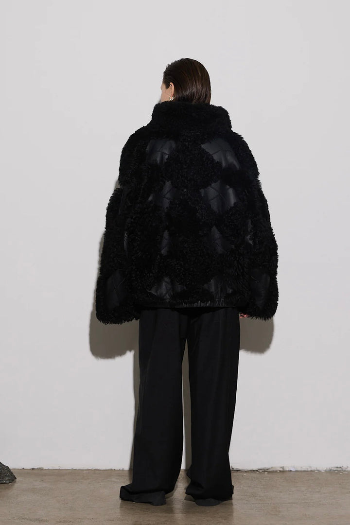 Iceland Shearling Jacket Black