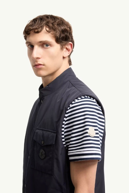 MONCLER Sahel Down Gilet Navy Blue - Dale