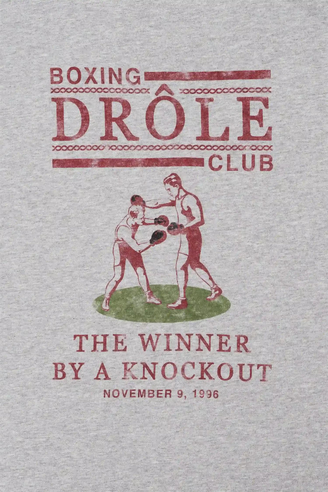 Drôle Boxers T-Shirt Heather Grey