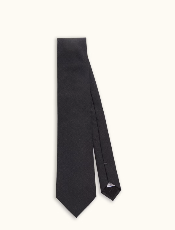 OSCAR JACOBSON Wool Tie Black - Dale