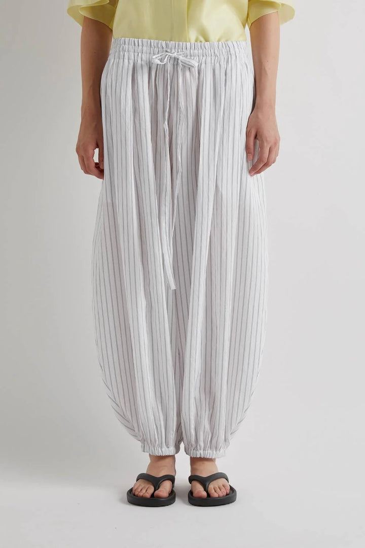 Balloon Pants Rigato Offwhite