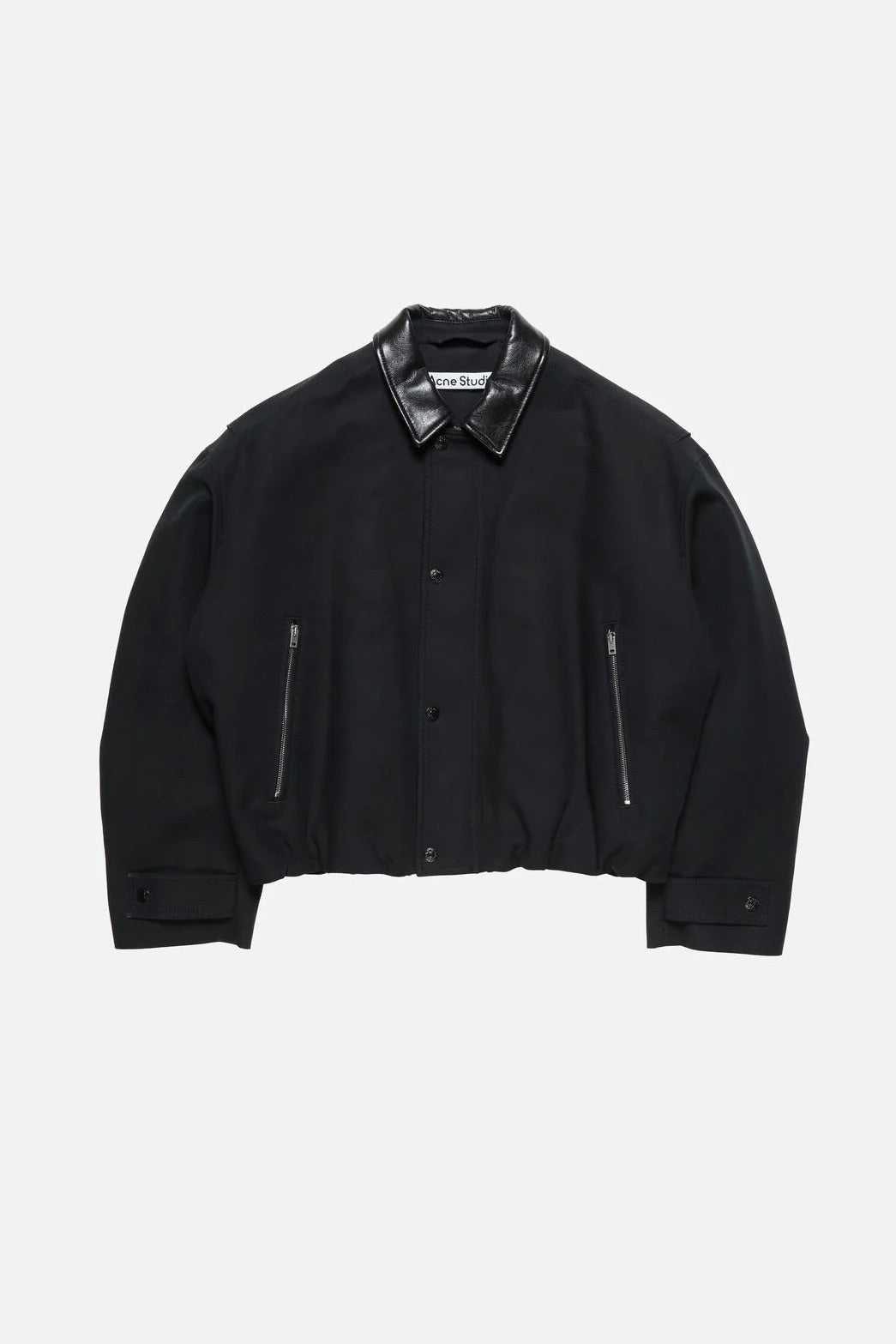 Twill Bomber Jacket Black