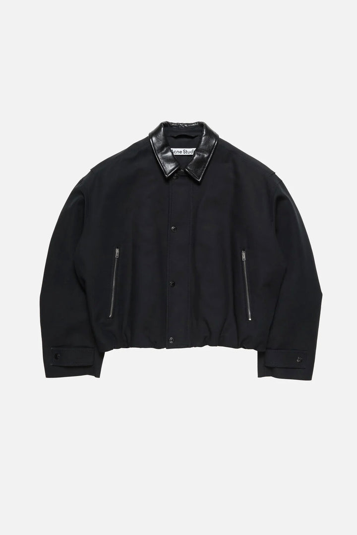 Twill Bomber Jacket Black