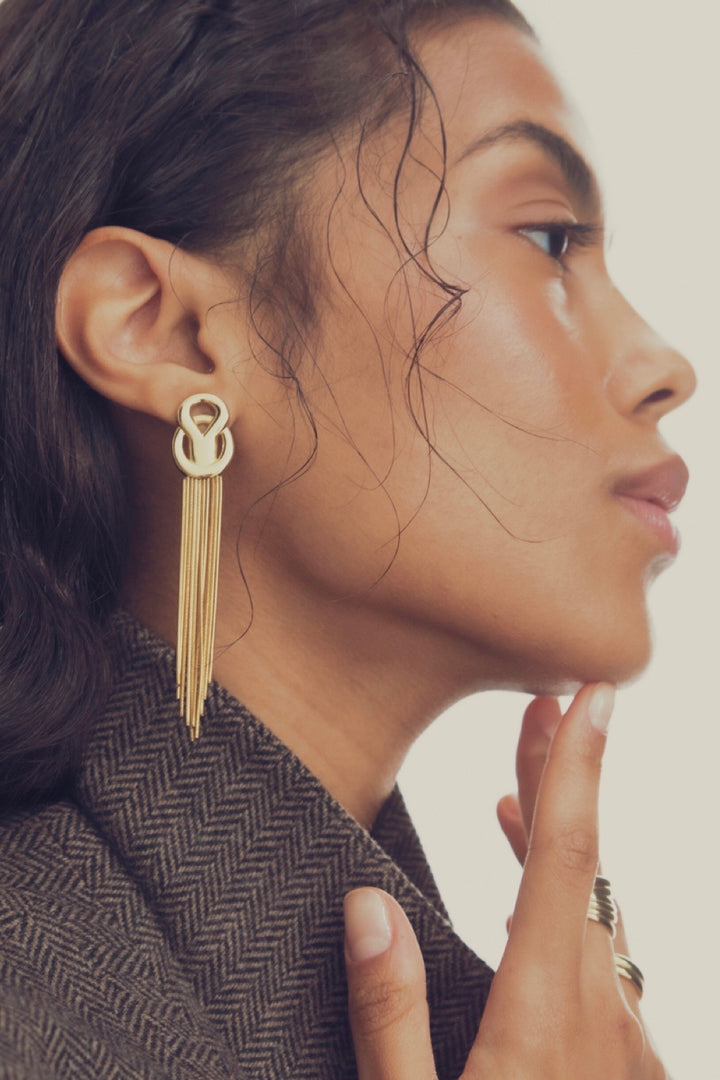 CAMILLA PIHL JEWELRY The Flounce Earrings Gold - Dale