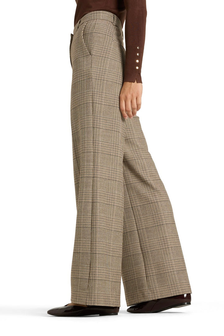 Alexis Wool Pants Glencheck Turtue/Brown