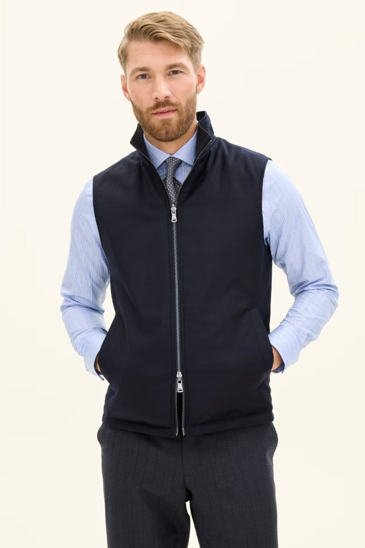 Reversible Padded Vest Navy