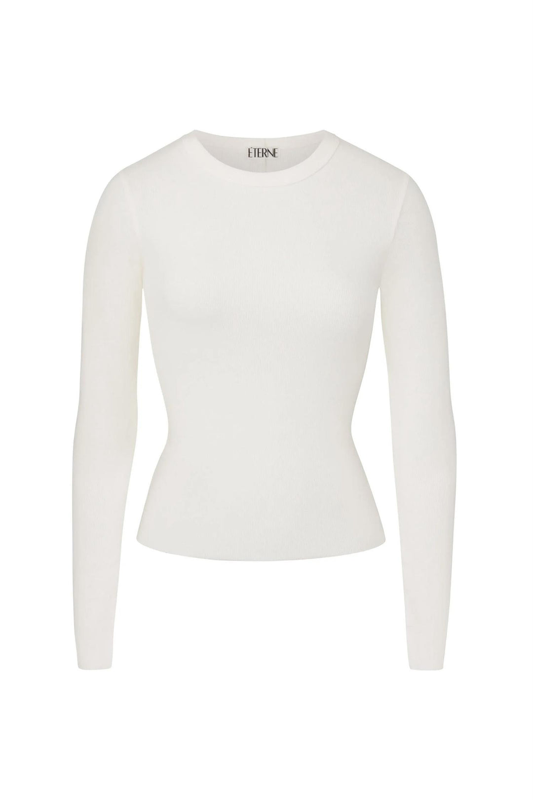 Long Sleeve Fitted Top Cream