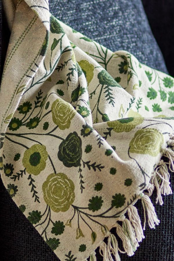 BLOOMINGVILLE Eydis Throw Green/Multi - Dale