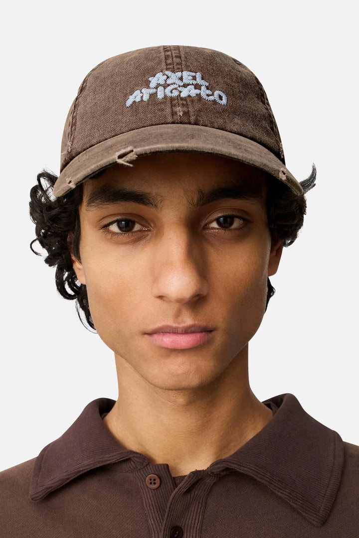 Floral Washed Cap Brown