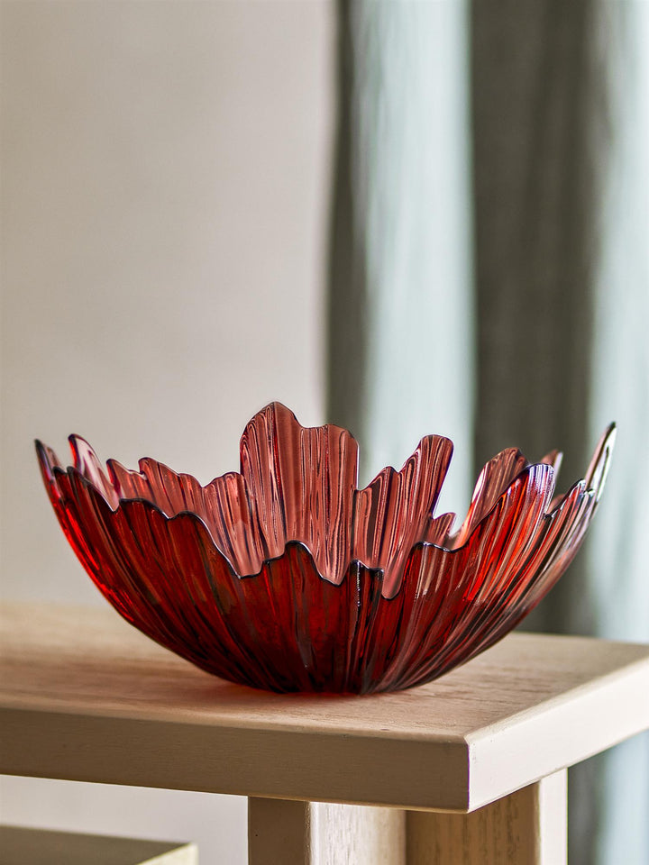 Aila Bowl, Red, Glass