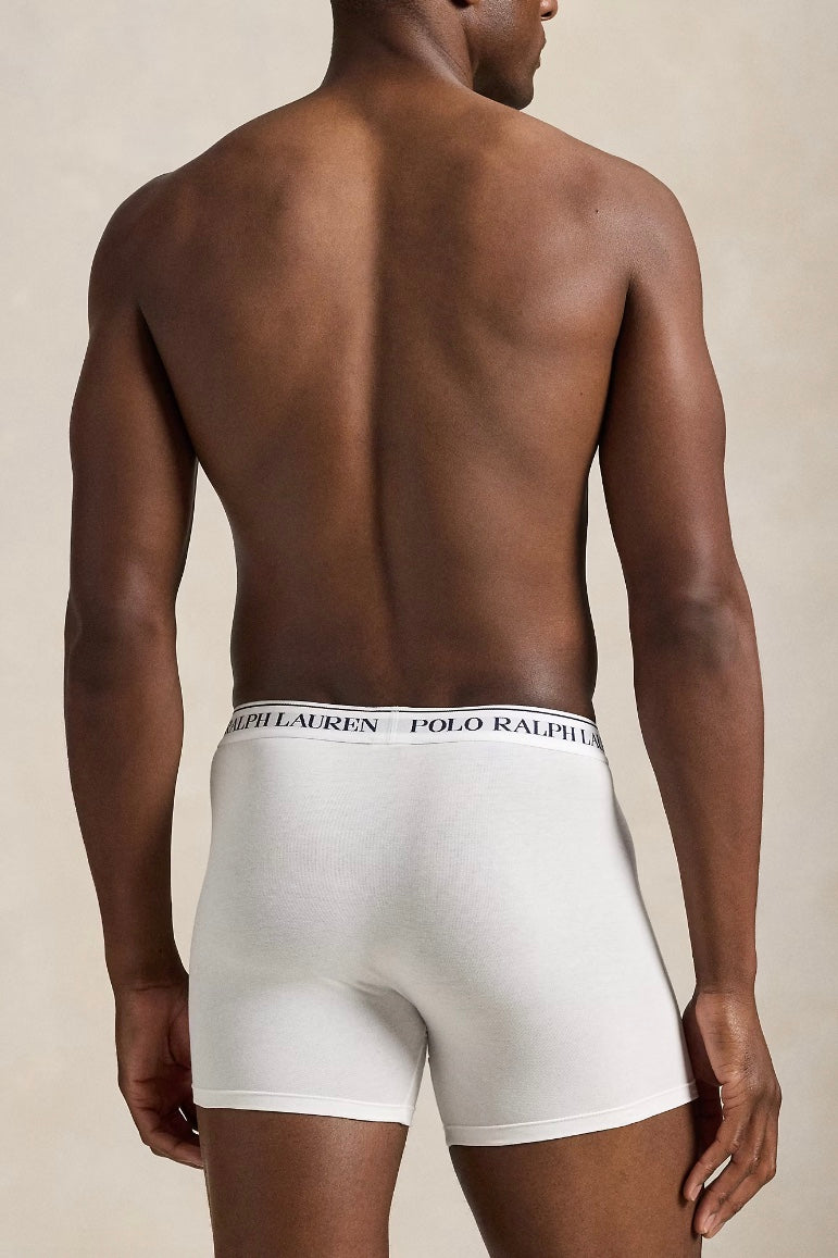 Stretch Cotton Boxer Brief 3 Pack White