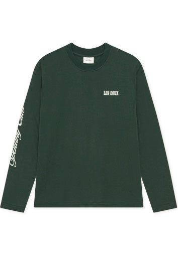 Woods LS T-Shirt Darkest Spruce Green