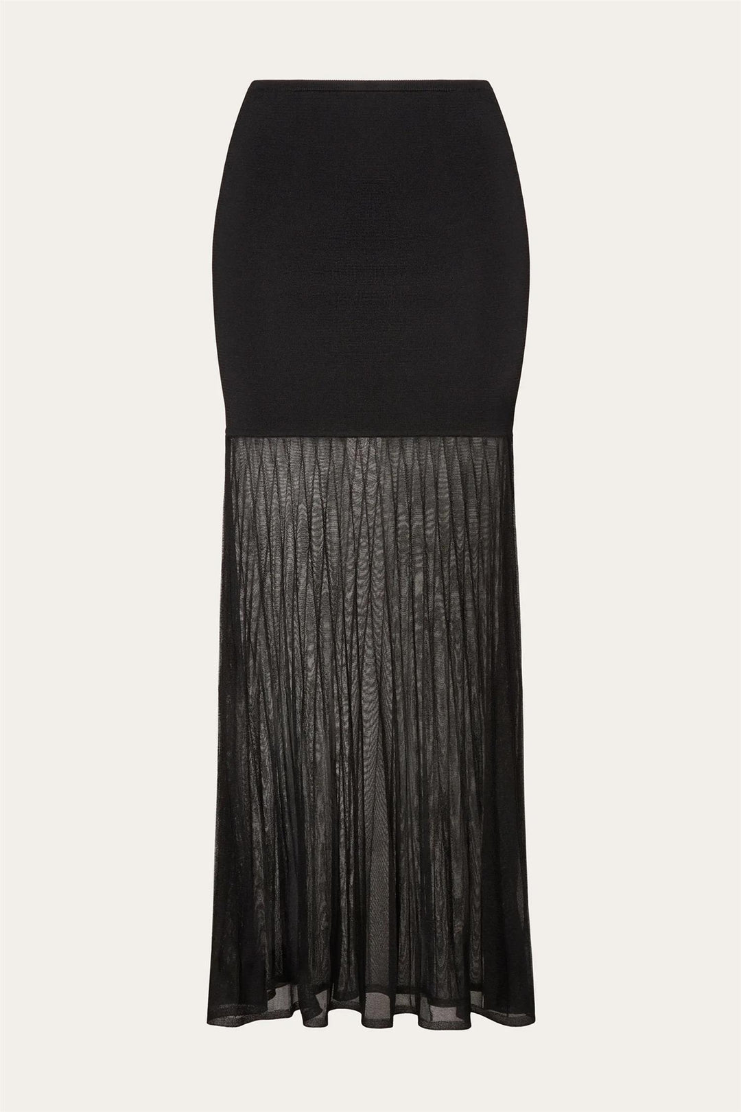 Calina Sheer Knitted Maxi Skirt