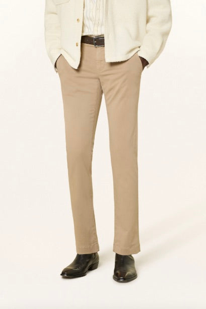 Bobby Slim Fit Trousers Beige