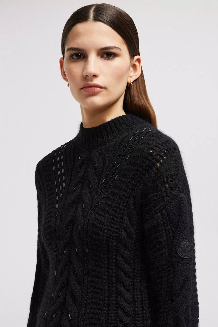 Embroidered Mohair & Wool Sweater