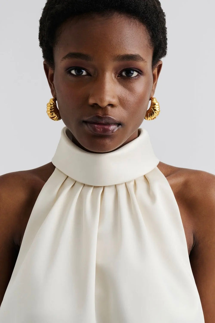 Minea Satin Halterneck Top