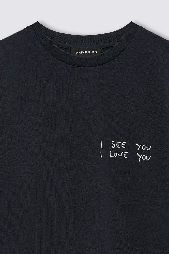 ANINE BING Shelley Tee I See You I Love You - Dale