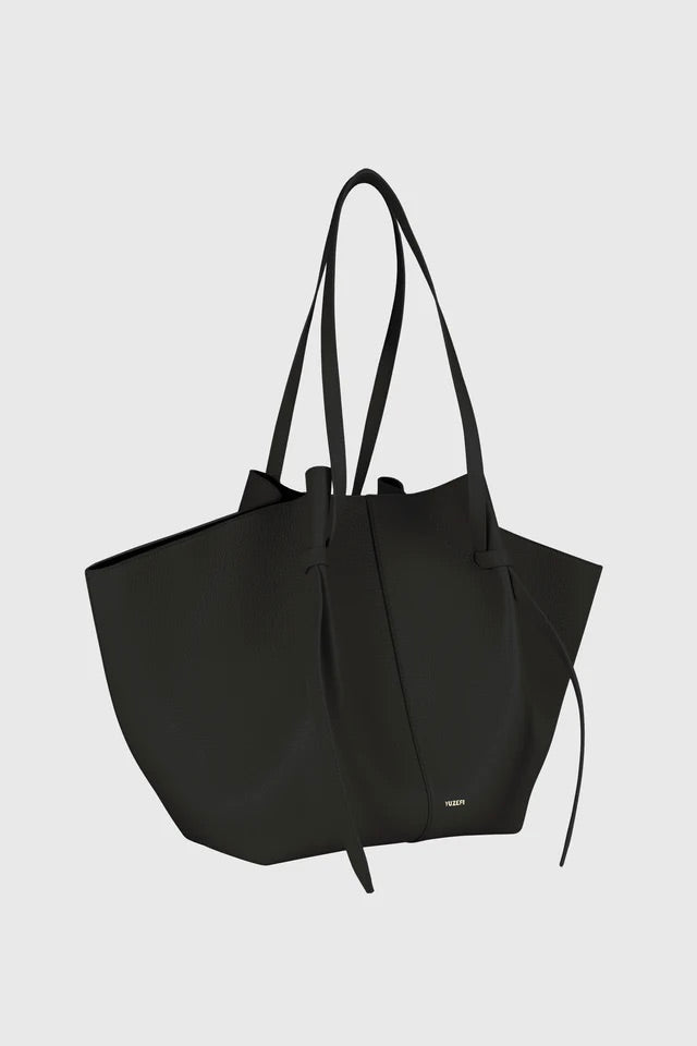 XL Mochi Black Pebble Grain Leather