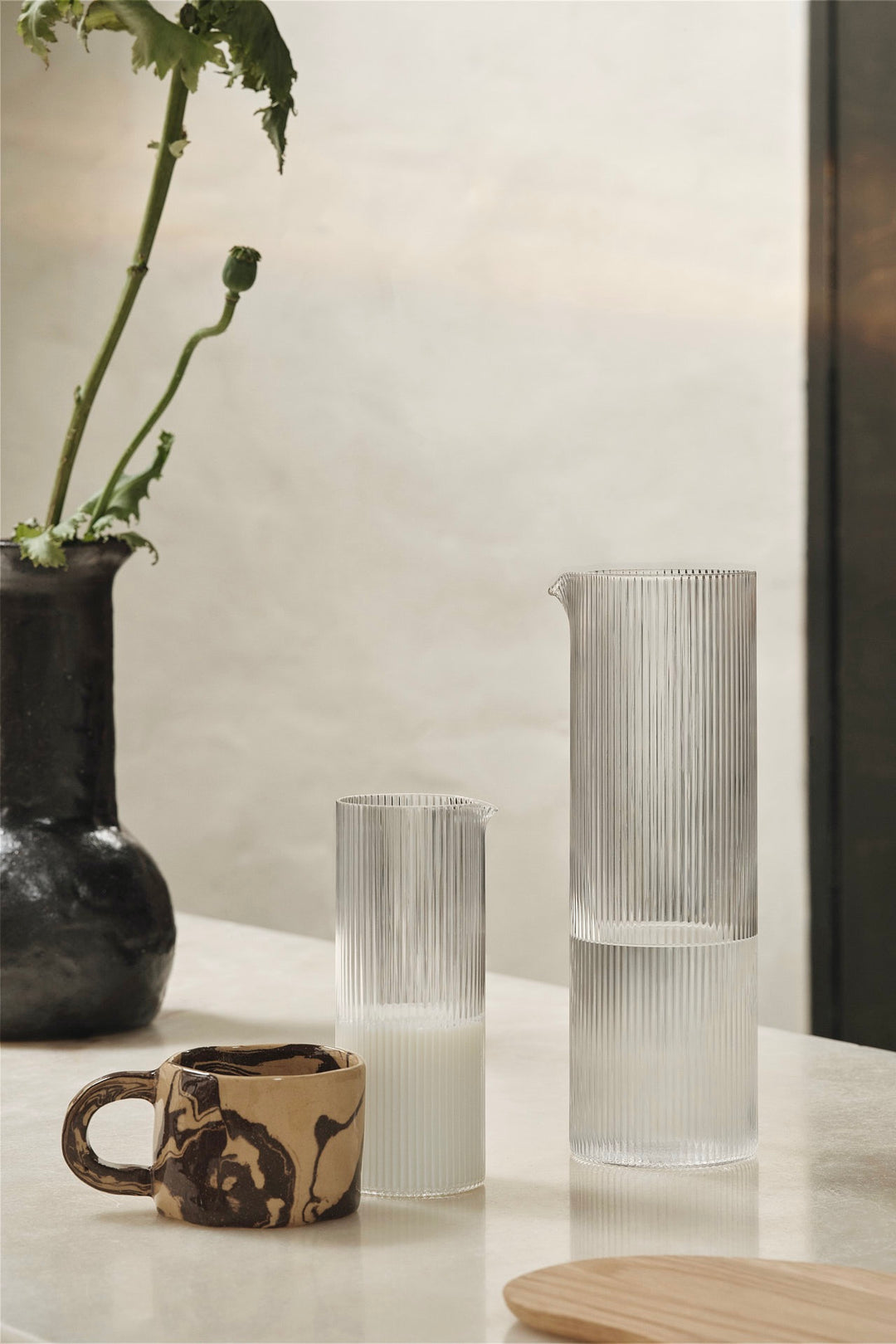 ferm LIVING Ripple Water Jug - Dale