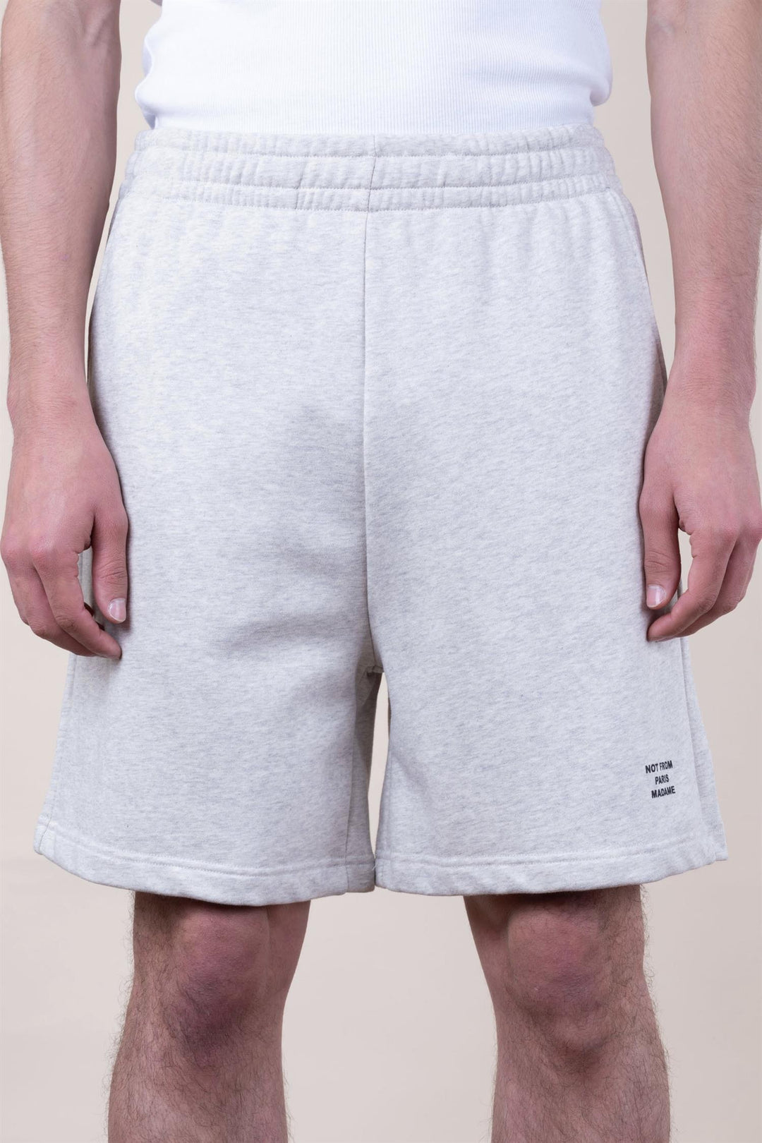Slogan Fleece Short Grey