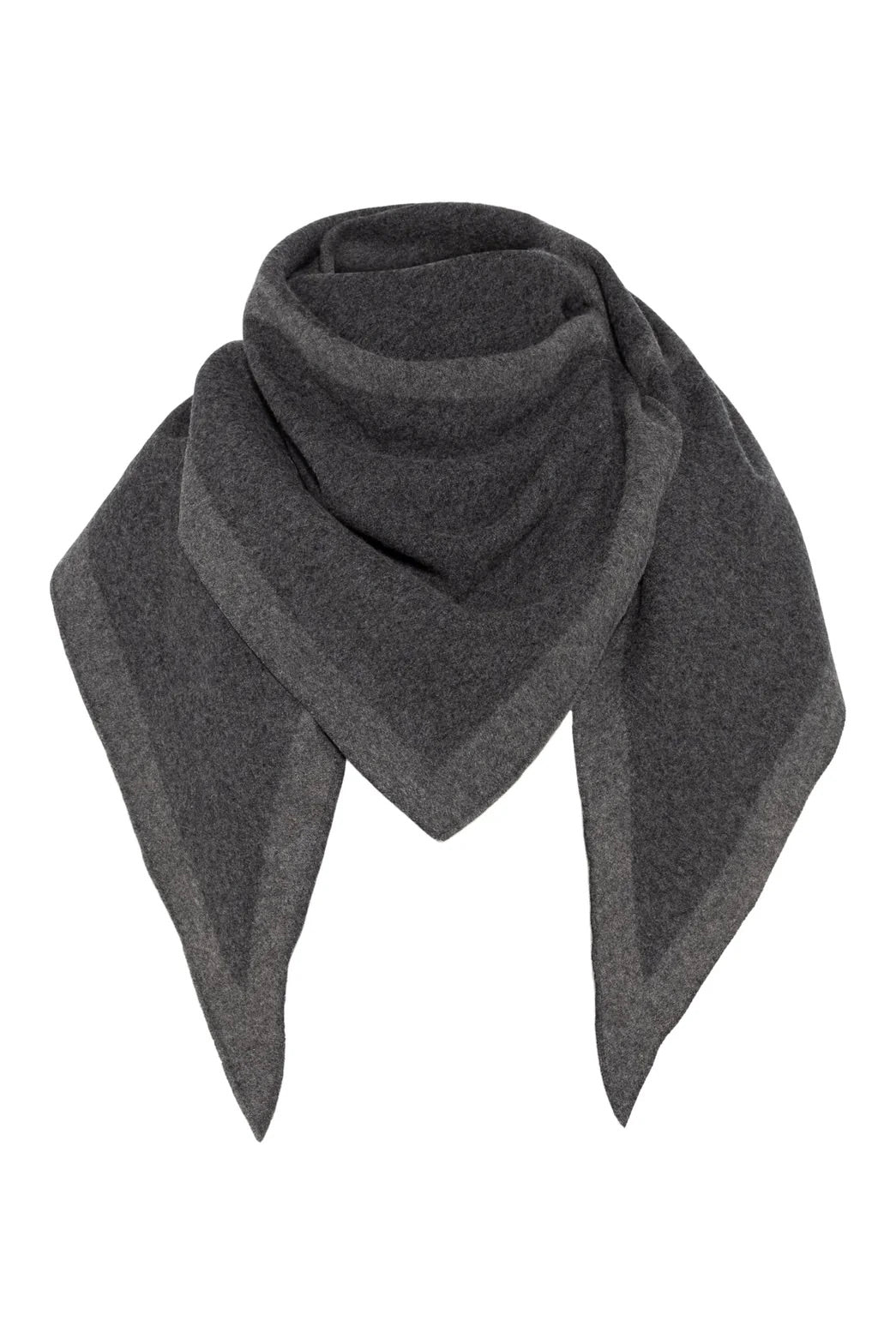 Triangle Scarf Merino Volcano/Dark Grey