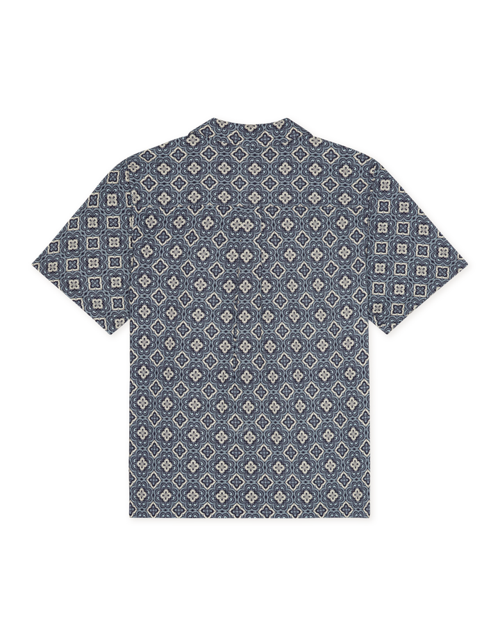 LES DEUX Lukas Arabesque Aop SS Shirt - Dale