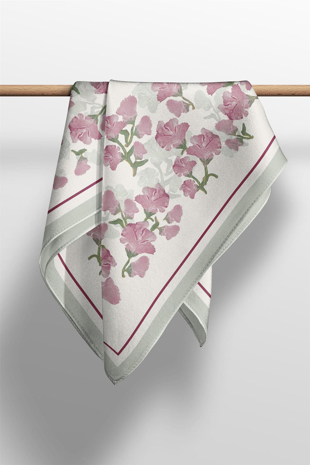 PIA TJELTA Betty Agnes Silk Scarf Cream - Dale