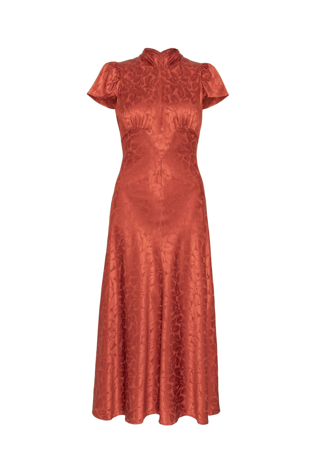 Addison Jacquard Dress Red
