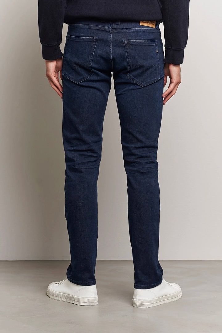 Grover Power Stretch Straight Fit Jeans Dark Blue