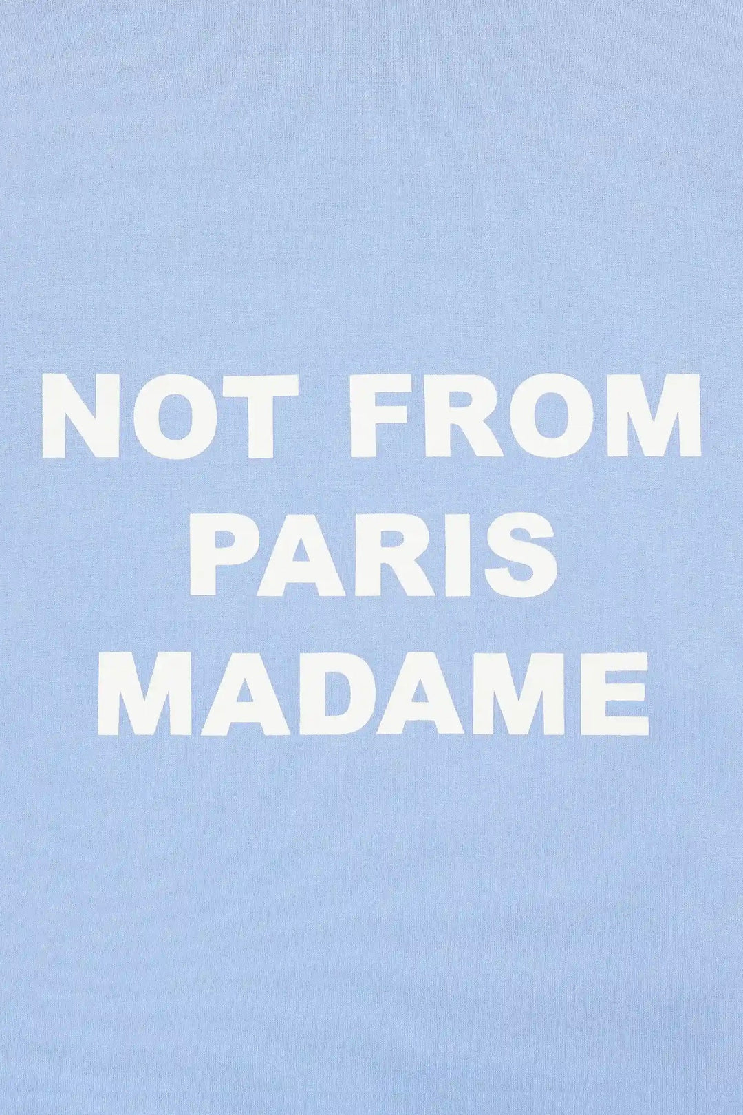 Washed Long Sleeve Slogan T-shirt Blue
