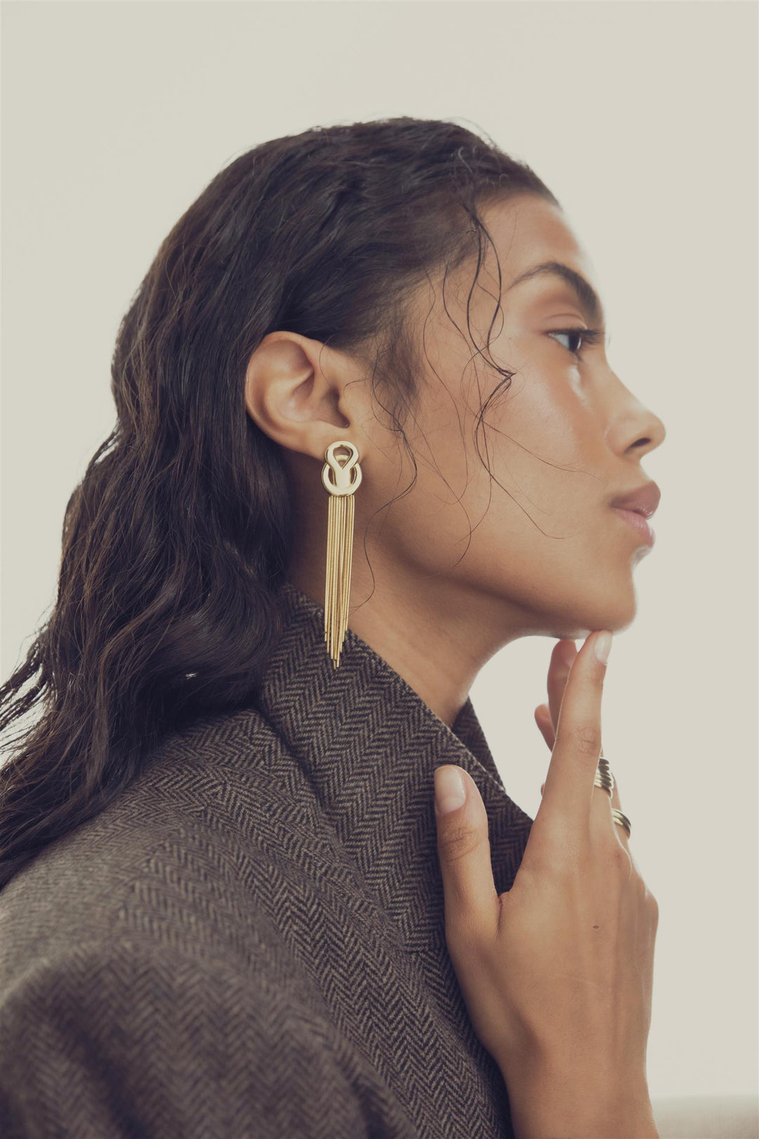 CAMILLA PIHL JEWELRY The Flounce Earrings Gold - Dale