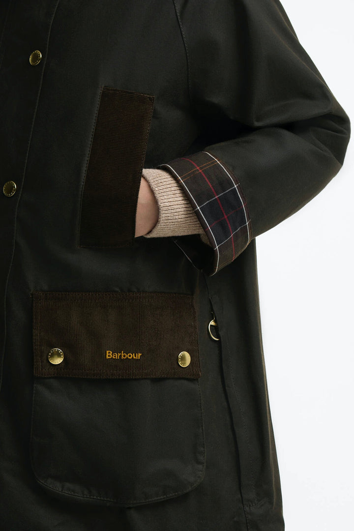 Icon Modern Beauf Wax Jacket Olive