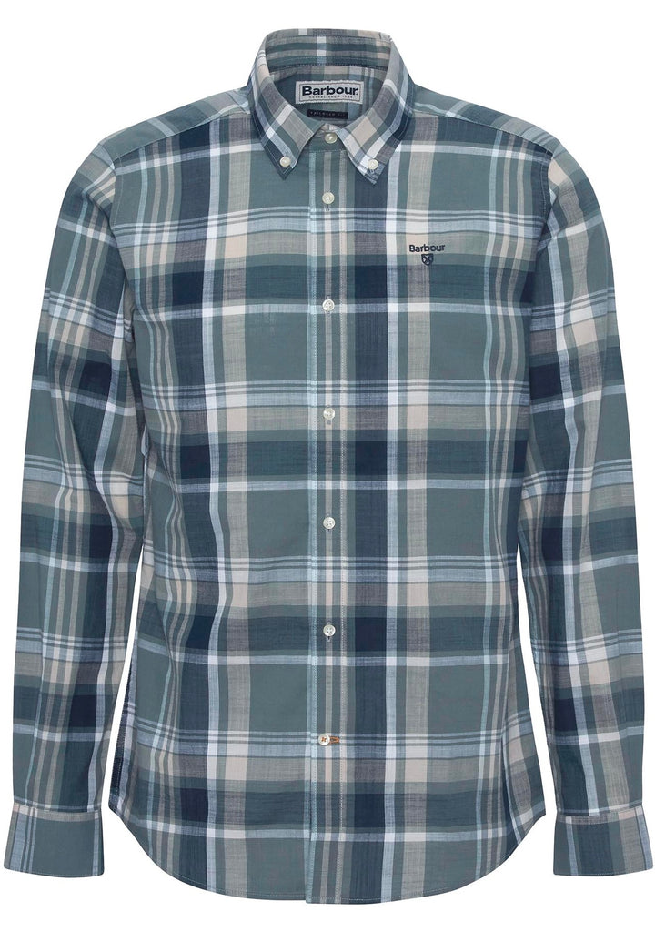 BARBOUR Kidd Tailored Long-Sleeved Shirt Vintage Teal - Dale