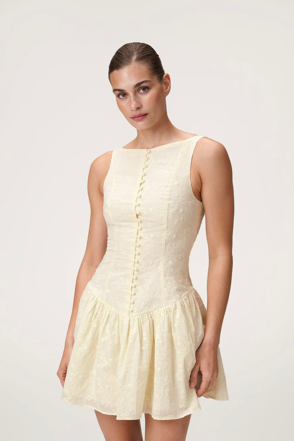 Sevilla Mini Dress  Light Yellow
