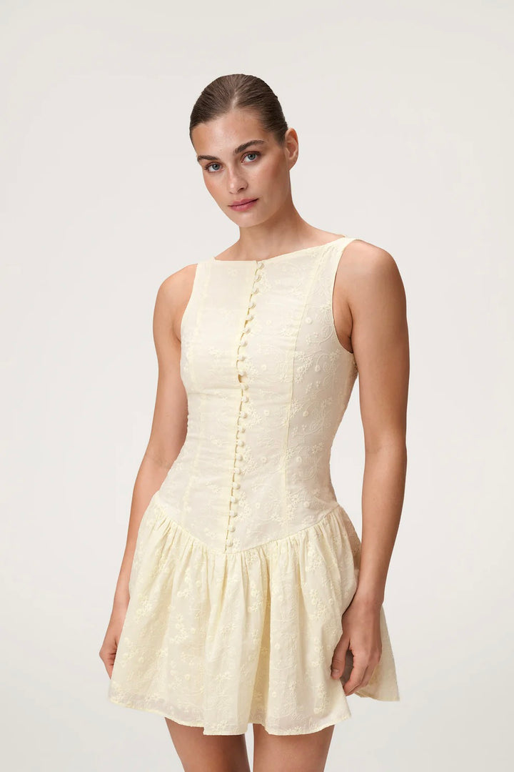 Sevilla Mini Dress  Light Yellow