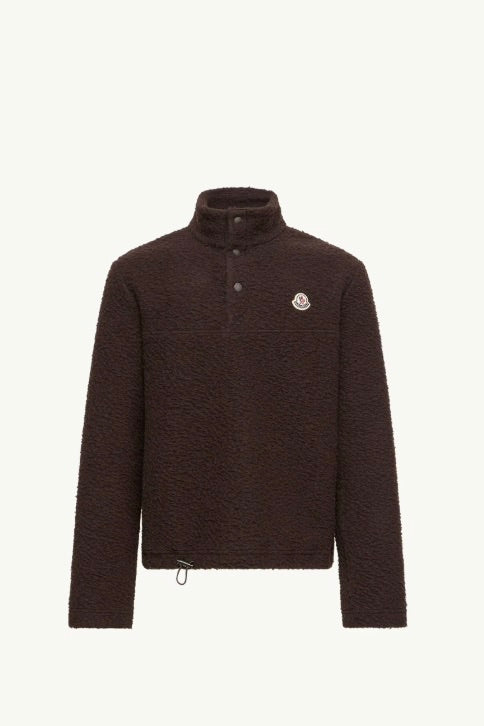 Logo Knit Sweatshirt Dark Brown
