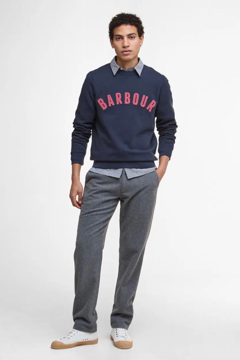 Barbour Prep Logo Sweatshirt Navy/Pink