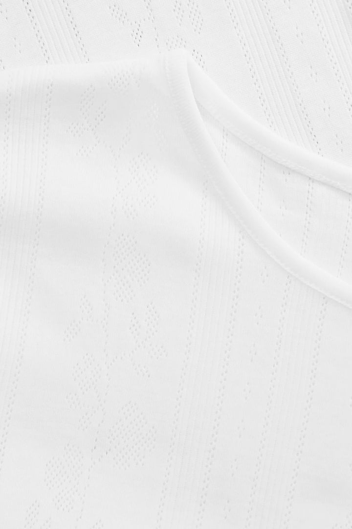 Anna Cap Sleeve Tee Optic White