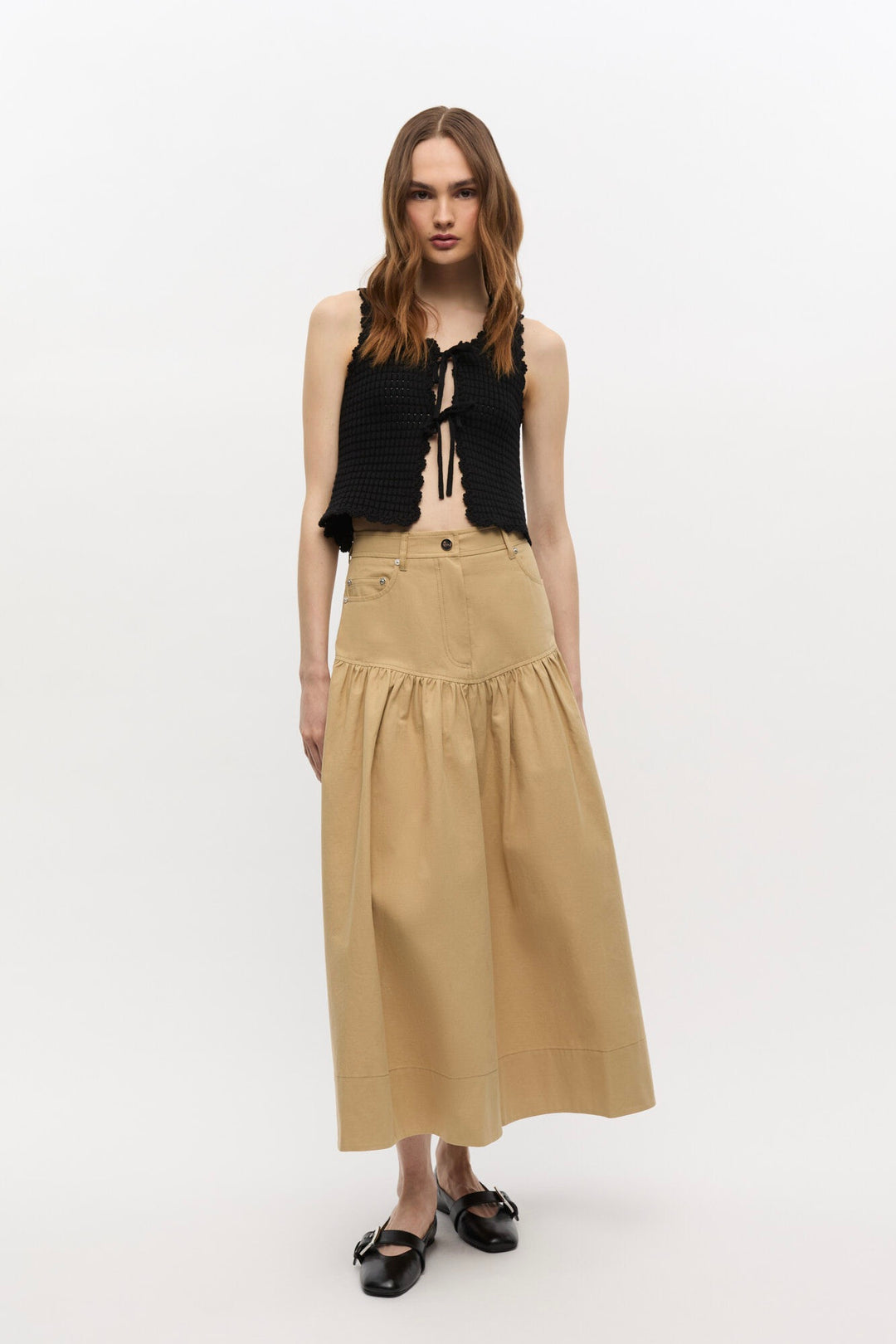 Suiting Long Skirt