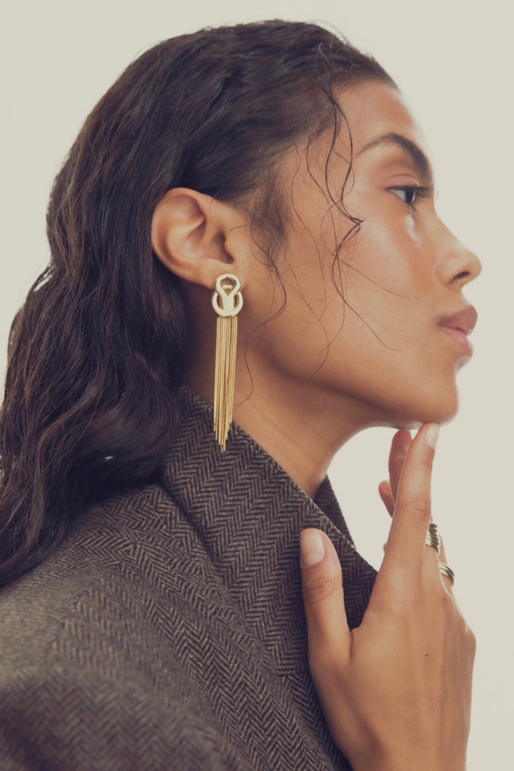 CAMILLA PIHL JEWELRY The Flounce Earrings Gold - Dale