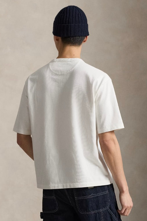 Relaxed Fit Jersey Crewneck T-Shirt White
