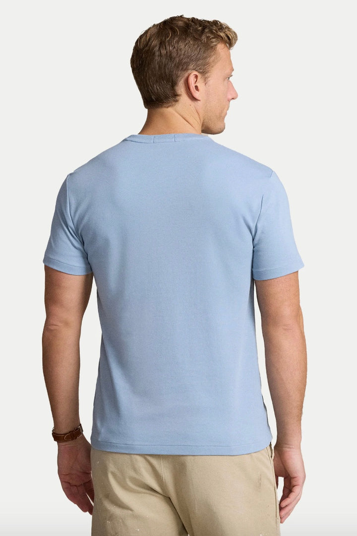 Classic Slim Fit Soft Cotton T-shirt Vessel Blue