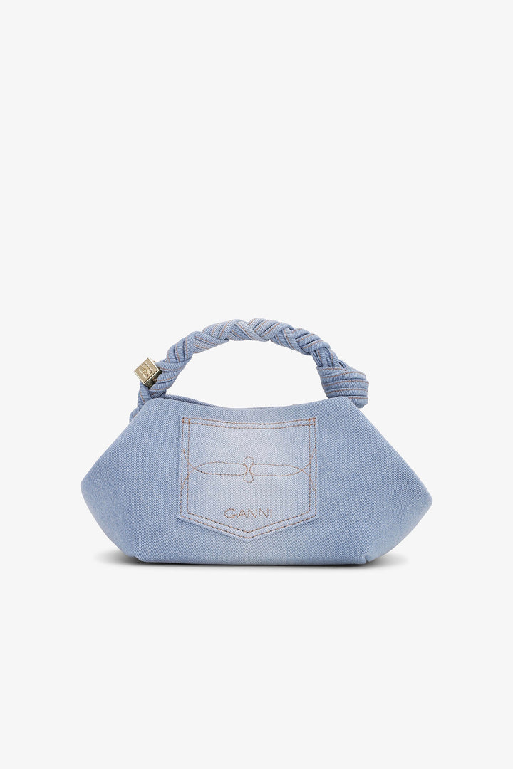 Ganni Bou Bag Small Faded Denim