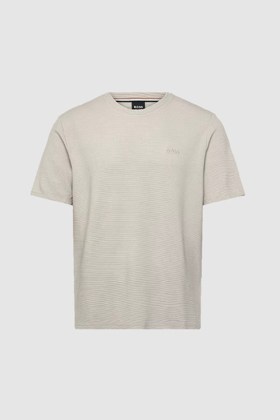 Rib T-Shirt Light Beige