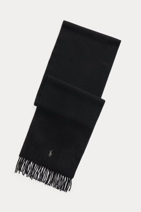 Cashmere Scarf Polo Black